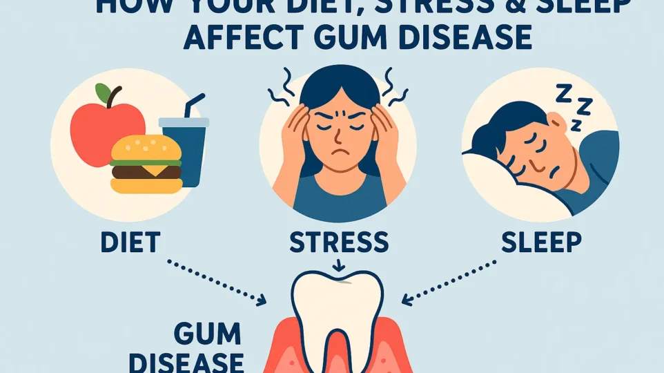 How your diet, sleep and food affect your gum dieases