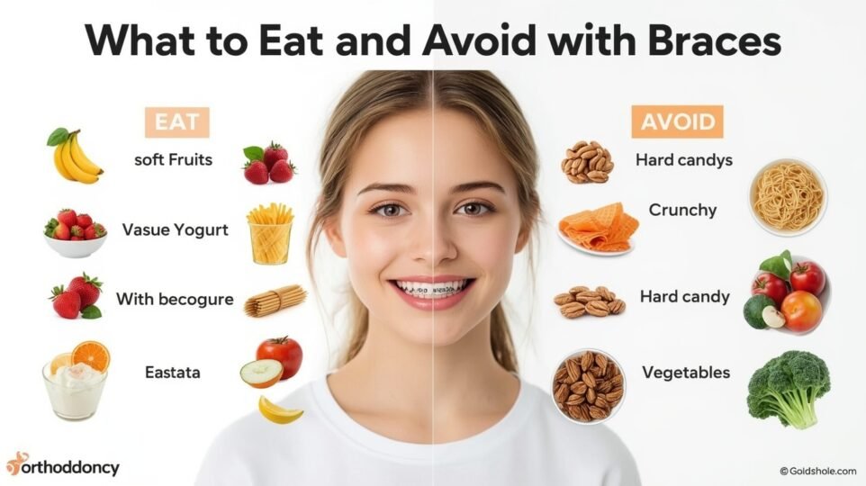 What to eat with braces in teeth